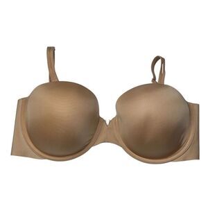 Victoria's Secret Tan lined multi way Bra 36DD Molded Cups